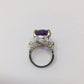 Intense Royal Purple Genuine Amethyst Ring