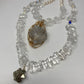 Genuine Herkimer Diamond & Rock Crystal Necklace Artist Original