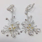 Shooting Stars, Genuine Opals & Garnet Earrings