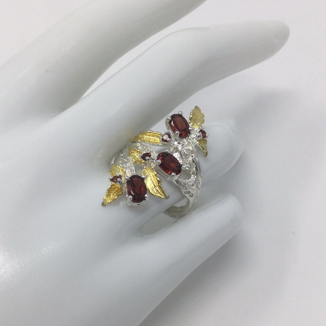 Genuine Glorious Garnet Ring