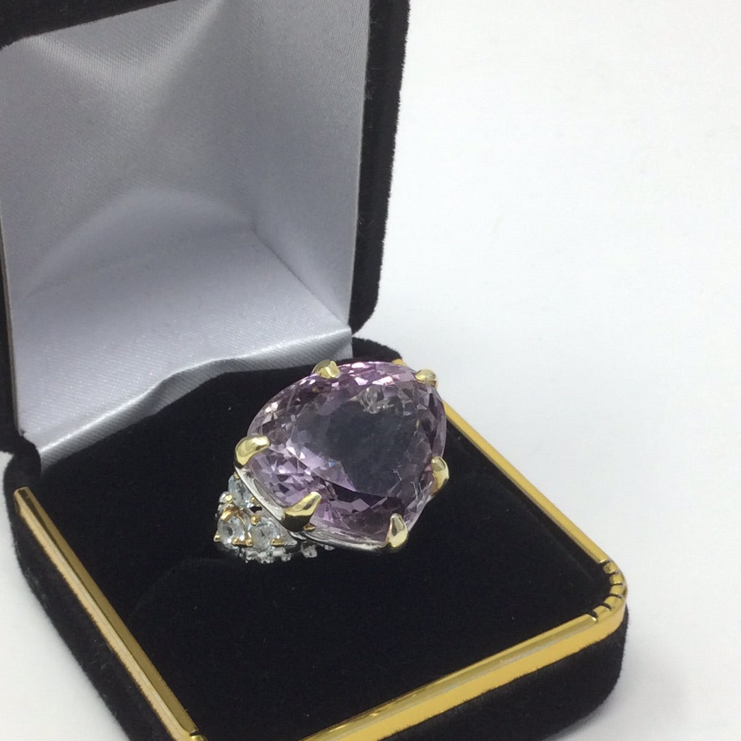 High And Mighty Genuine Lavender Amethyst Ring