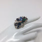Unsurpassed Rare Genuine Black Opals Ring