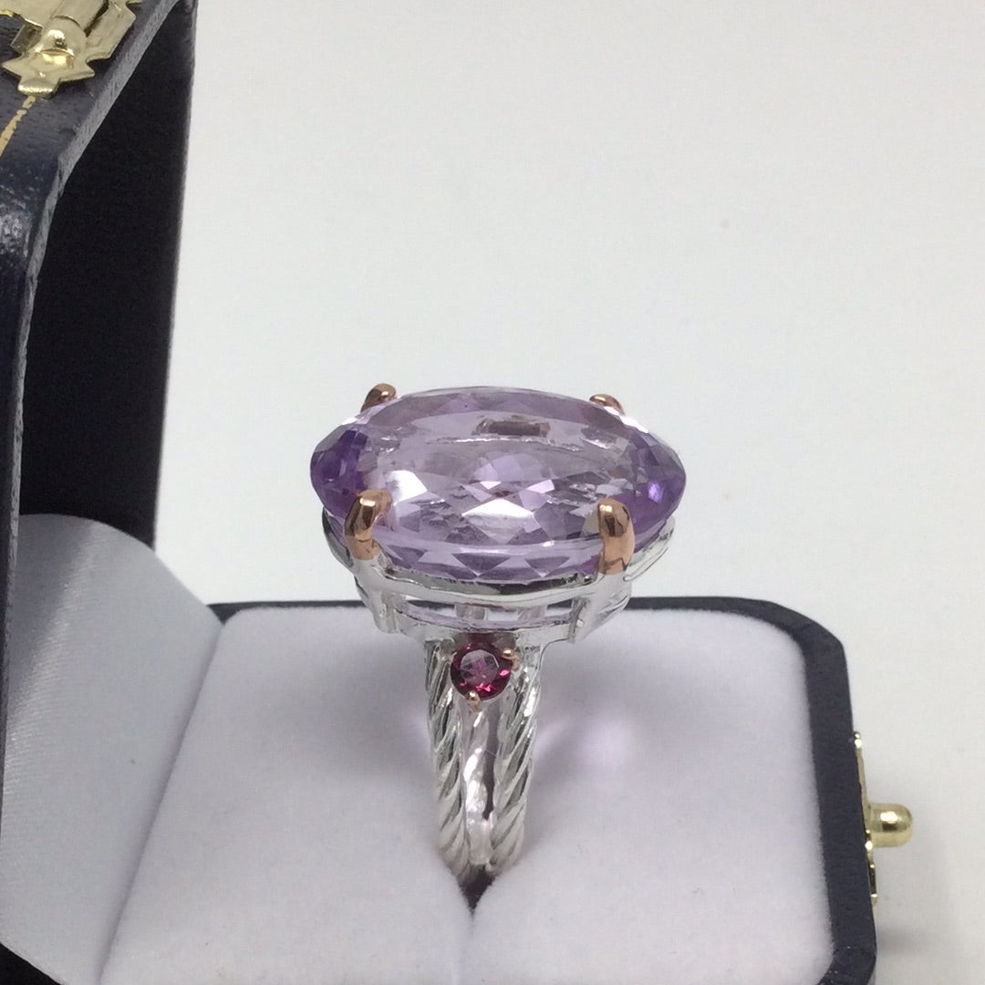 The Big Thrill, Massive 35 CTW Genuine Amethyst Ring