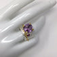 Art Moderne Genuine Amethyst Ring