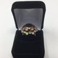 Genuine Cognac Quartz & Peridot Ring