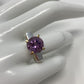 Art Deco Style Genuine Amethyst Ring