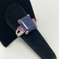Sensual Genuine Sapphire & Pink Tourmaline Ring