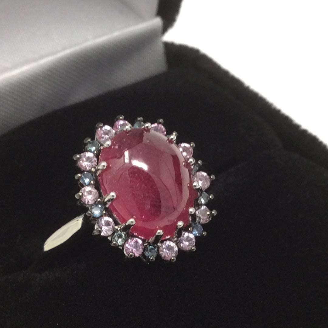 Genuine Ruby & Sapphire Ring