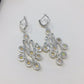 Sweeping Long Genuine Opal Earrings