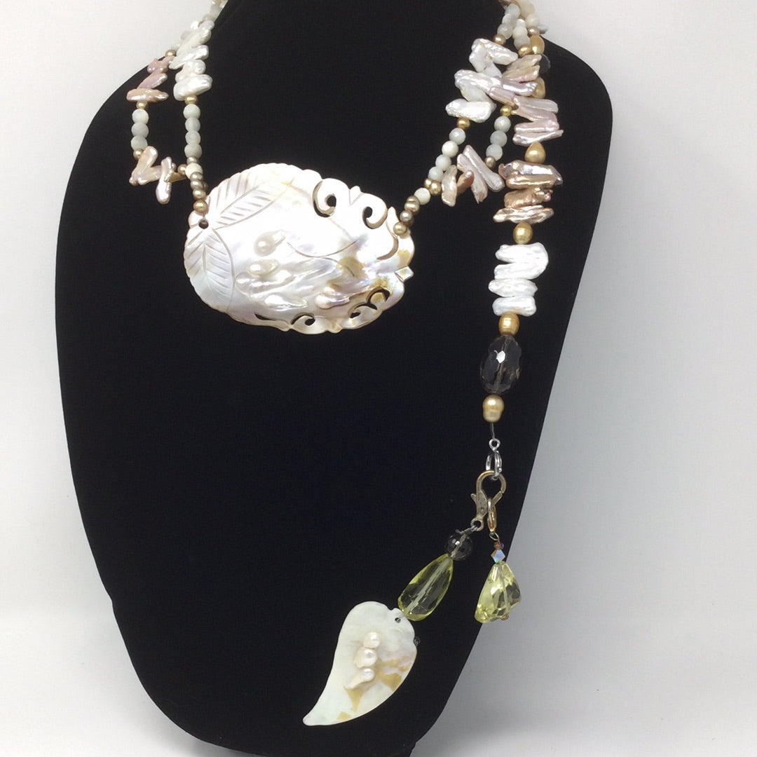 Constellation of Pearls & Gems Necklace Artist Original