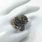 Rare Genuine Black Opal Ring