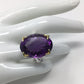 Astounding Genuine 37 CTW Amethyst Ring